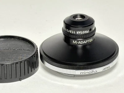 Leica LEITZ WETZLAR PHOTAR 12.5mm F1.9 with Minolta MD adapter 675363 - Image 1 of 4