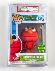 Elmo with Rocco Funko Pop #1526 PSA 8.5 - 2024 Summer Convention LE - Picture 1 of 6