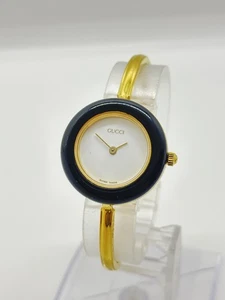 [Near Mint-] Gucci Change Bezel Quartz Watch White Gold Tone Women's Used F/S - Picture 1 of 13
