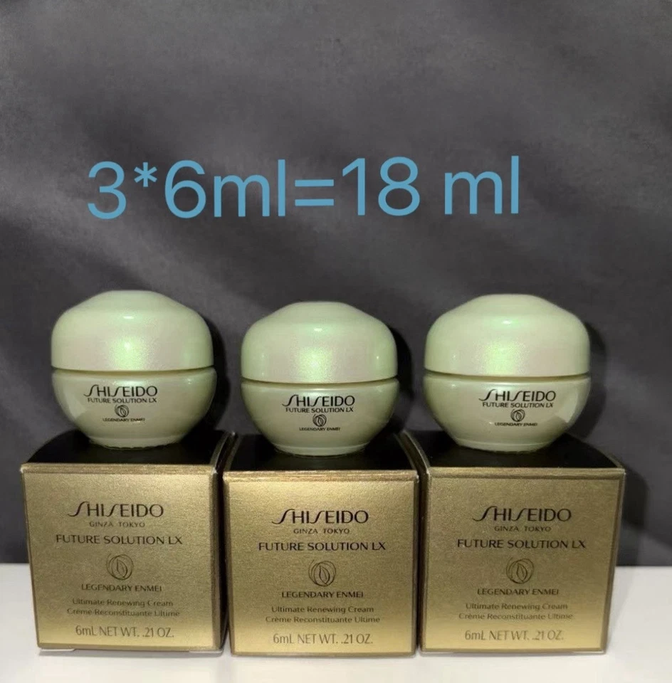 3X Shiseido Future Solution LX Legendary Enmei Ultimate Renewing Cream 6ml - Image 1 of 1