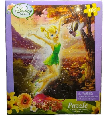 💜Disney Fairies💜 Colección Campanilla Tesoro Perdido 100 Piezas Puzzle Raro Hallazgo Foto 1 de 2