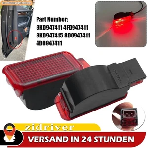 2 x Türwarnleuchtenreflektoren Rotem Glas 8KD947411 Für Audi A4 A6 Q7 RS4 S4/6. - Bild 1 von 24
