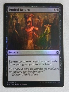 Dutiful Return 071 Khans of Tarkir Foil Magic the Gathering - Picture 1 of 2