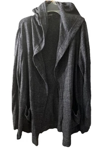 Barefoot Dreams CozyChic Ultra Lite Gray Cardigan Sweater Oxford Plus 1X Pockets - Picture 1 of 5