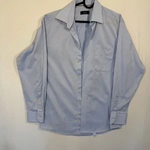 Eton of Sweden Light Blue Dress Shirt Men’s 15 3/4 40 Cotton Button Up Preppy - Picture 1 of 9