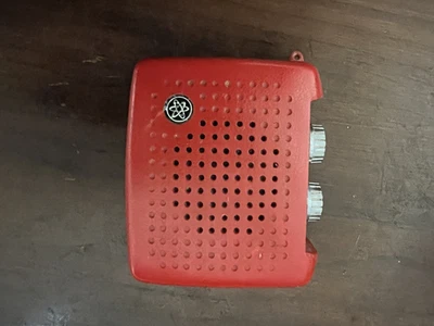 RARE Vintage Kmart RED Micro AM Solid State Transistor Radio Hong Kong - Image 1 of 4
