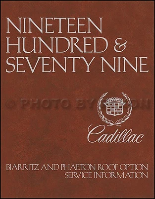 1978-1979 Cadillac Deville Phaeton Tetto Negozio Manuale Coupe Sedan De Repair - Immagine 1 di 4