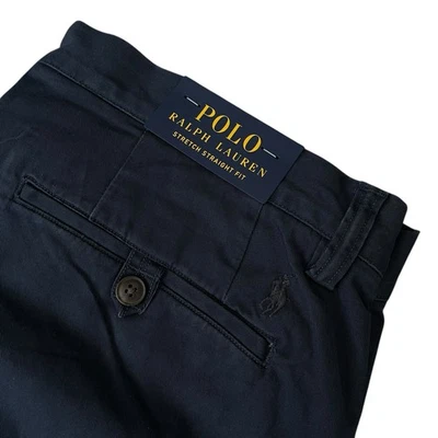 Polo Ralph Lauren Stretch Straight Fit Chino Pants Navy Size 34x34 $125 - Image 1 of 4