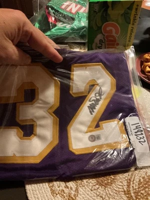 Magic Johnson Signed Custom Jersey Los Angeles Lakers Autograph BECKETT - Image 1 of 2