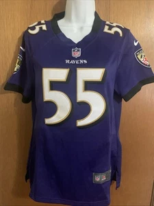 Terrell Suggs #55 Baltimore Ravens Nike On Field Trikot genäht Größe Jugend L - Bild 1 von 8