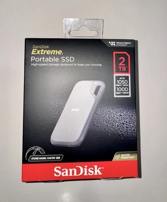 SanDisk 2TB Extreme Portable SSD High Speed Storage NEW ! - Image 1 of 4