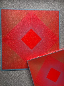 Jigsaw Puzzle Springbok Splendor Of Red Anuszkiewicz 450 Pc Complete 1969 Exc Ud - Picture 1 of 10