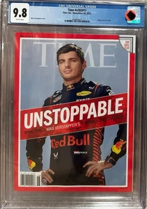 CGC 9.8 11/20/23 NEWSSTAND Max Verstappen RARE Variant Cover Of Time Magazine - Picture 1 of 2