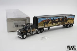 Brekina Kenworth W900 Box semitrailer, black No. 86255 1/87 /BRN2448 - Picture 1 of 1