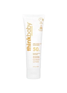 Think Thinkbaby LSF 50 Sonnencreme 3 flüssige Unzen 89 ml BPA-frei, Ablaufdatum 2026 - Bild 1 von 2