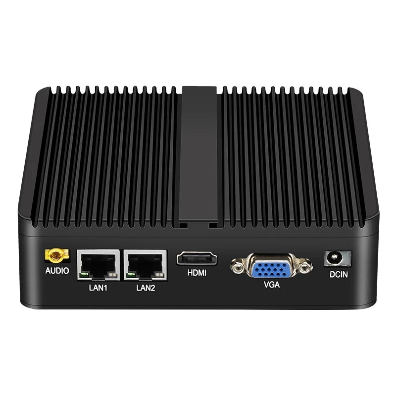 Mini PC Intel Core i5-5200U i3-5005U Dual GbE LAN 2x RS-232 Serial Ports Fanless - Image 1 of 4