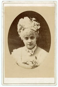 PHOTO CABINET carte album photographie, Louise Théo SOPRANO chanteuse - Imagen 1 de 2