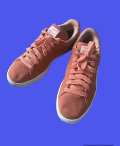 Puma Suede Classic Womens Casual Athletic Shoes Sneakers Size 8 Orange - Picture 1 of 5