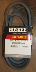 HUSKEE Heavy Duty Series 5/8" x 78" Aramid Lawnmower V-Belt B75K 5L780K 44-61787 - Picture 1 of 1
