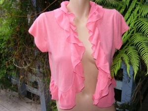 Crossroads Size XXL-20 Sorbet Frill CARDI/Shrug NEW rrp$39.95 BLOCK COLOUR - Picture 1 of 1