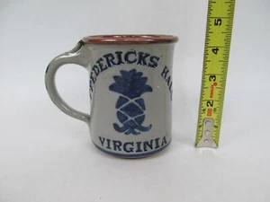 Blue Stoneware Fredericks Hall, Virginia Coffee Mug - Picture 1 of 2