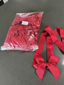 50pcs 1.5” Grosgrain RibbonBows W 40” Long Ribbon w/ Elastic For Gift Wrapping - Picture 1 of 4
