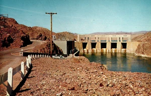 Parker Dam on the Colorado River Parker AZ Arizona Vtg Postcard - Picture 1 of 2