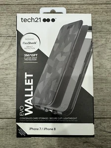 Tech21 Evo Wallet Case W/Card Slots For iPhone 7/8 & SE 2nd Gen 2020 NEW - Picture 1 of 5