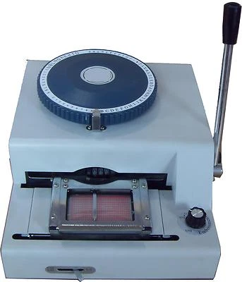 2 in 1 75CE characters Manual PVC card Embosser machine + indent print Machine - Image 1 of 4