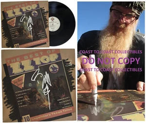 Billy Gibbons Firmado Lo Mejor de ZZ Top Álbum Certificado de Autenticidad Prueba Autografiado Disco de Vinilo - Imagen 1 de 4