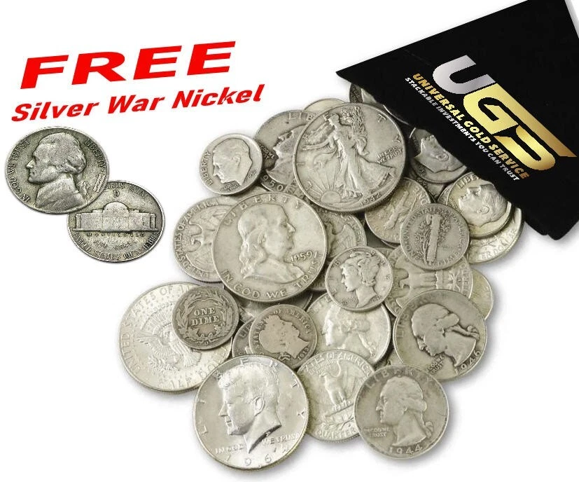 90% Junk Silver Coins $1 Face Value 💥 Mixed Coins 💥 FAST FREE SHIPPING! - Image 1 of 3