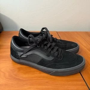 Zapatos de skate Vans Caldrone para hombre Ultra Cush Pro negros monocromáticos con cordones gamuza 9 - Imagen 1 de 8