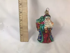 Christopher Radko - Santa Claus Ornament With Lantern Light - Picture 1 of 5