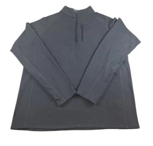 Free Fly Herren Bambus Viertel Reißverschluss Pullover Langarmshirt Blau Herren 2XL - Bild 1 von 4