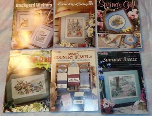 LOTE DE COLECCIÓN OCIO ARTES PUNTO DE CRUZ ARTESANÍA FOLLETOS PÁJAROS FLORES TOALLA DE CAMPO - Imagen 1 de 5