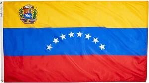 Bandiera Venezuela 2x3 Annin 199274 NYL-GLO alta qualità made USA spedizione prioritaria - Foto 1 di 8