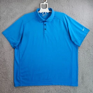 Nike Golf Poloshirt Herren XXL Dri-Fit Tour Performance hellblau - Bild 1 von 11