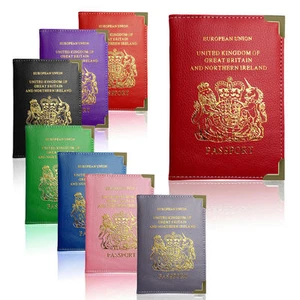 PASSPORT COVER New Passport Holder For UK & European PU Leather - Picture 1 of 67