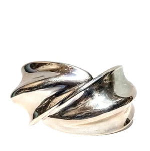 RLM Robert Lee Morris Modernist STERLING Silber 925 Vintage Armreif Armband 44 g 7" - Bild 1 von 10