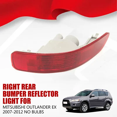 Luz reflectora parachoques trasero derecho para Mitsubishi Outlander EX 2007-2012|Sin bombillas Foto 1 de 4