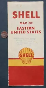 1960s Era Shell Oil Gas Eastern United States map Poplar Bluff Missouri Station- - Picture 1 of 1