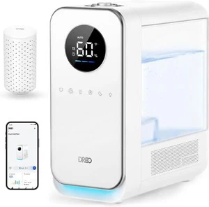 Bedroom Humidifier, Top Fill Smart Silent Cool Mist Humidifier for Large Rooms - Picture 1 of 9
