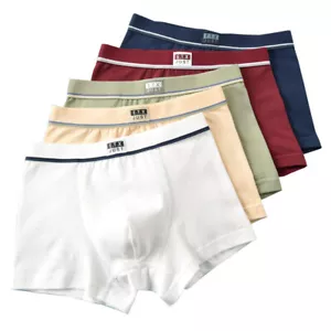 Boys Cotton Boxer Briefs Toddler Kids Underwear 5 of Pack, 2-18 Years - Picture 1 of 21