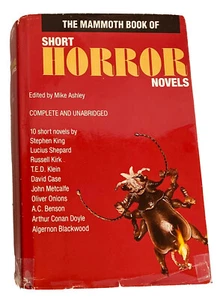 Short HORROR Novels The Mammoth Book Edited by Mike Ashley 1988 Hardcover DJ - Imagen 1 de 5