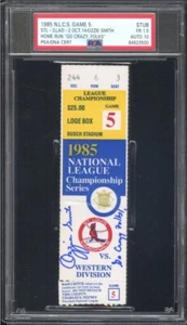 Ozzie Smith PSA 10 “Go Crazy Folks!” Signed Ticket Stub 1985 NLCS Cardinals L@@K - Picture 1 of 2