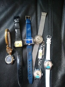 Ladies Mechanical Watch Lot Part Repair Bulova Gruen Timex Etc - Picture 1 of 10