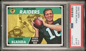 1968 Topps #142 George Blanda HOF Oakland Raiders PSA 6 EX-MT NEWLY-GRADED! - Picture 1 of 3