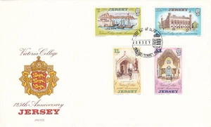 (100400) Jersey Victoria College FDC 1977 - Picture 1 of 1