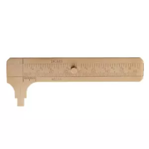 Brass Bead Caliper Sliding Gauge MM & Inches 3 1/4" Bead Landing Jewelry - Picture 1 of 6