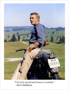 Steve McQueen "I Live for Myself" - Promi Fotodruck - Bild 1 von 1